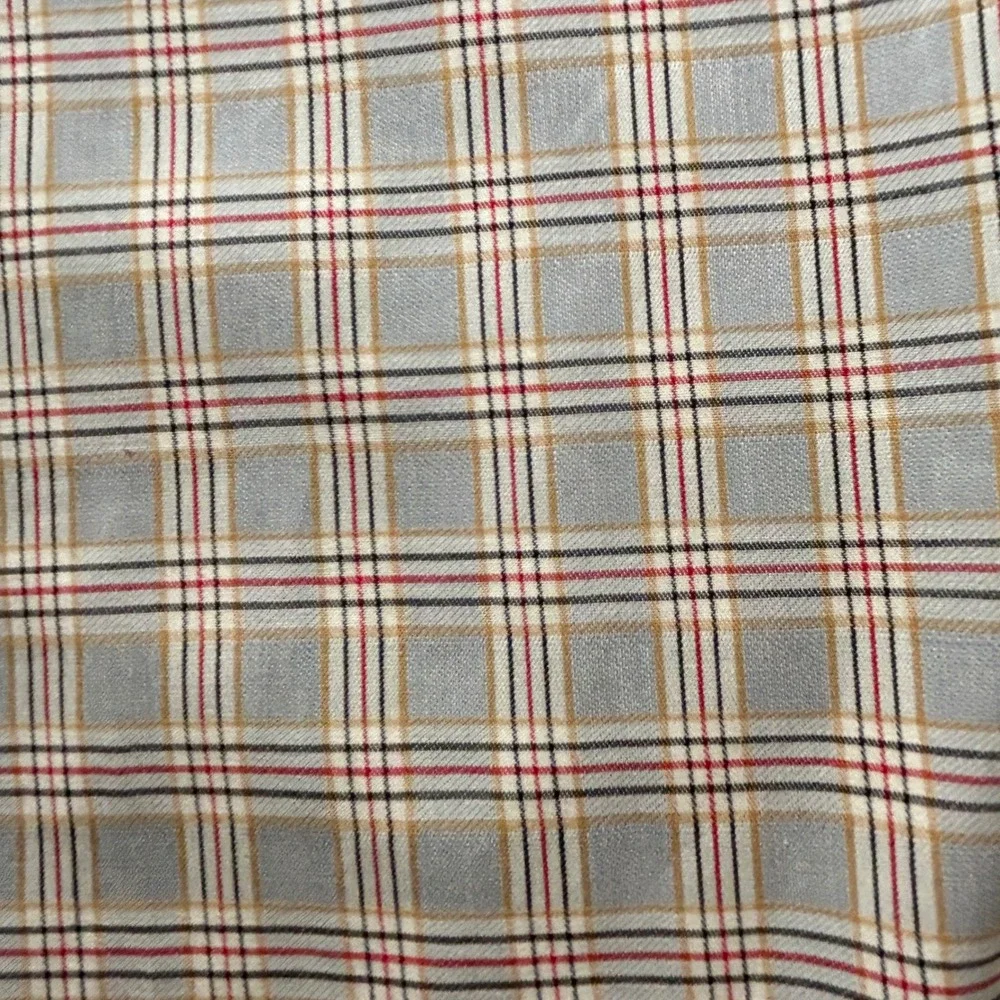 Alan Flusser Mens XXL Plaid Button Down Casual Long‎ Sleeve Shirt
